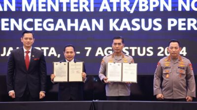 Kementerian ATR/BPN Bersama Polri Selamatkan Uang Negara Rp 5,7 Triliun