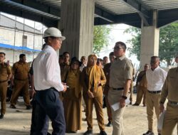 Wali Kota Andi Harun Tinjau Progres Pembangunan Pasar Pagi