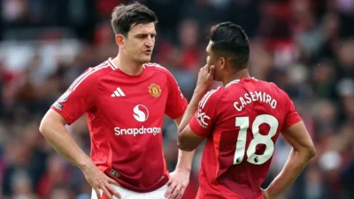 Casemiro dan Maguire di Manchester United