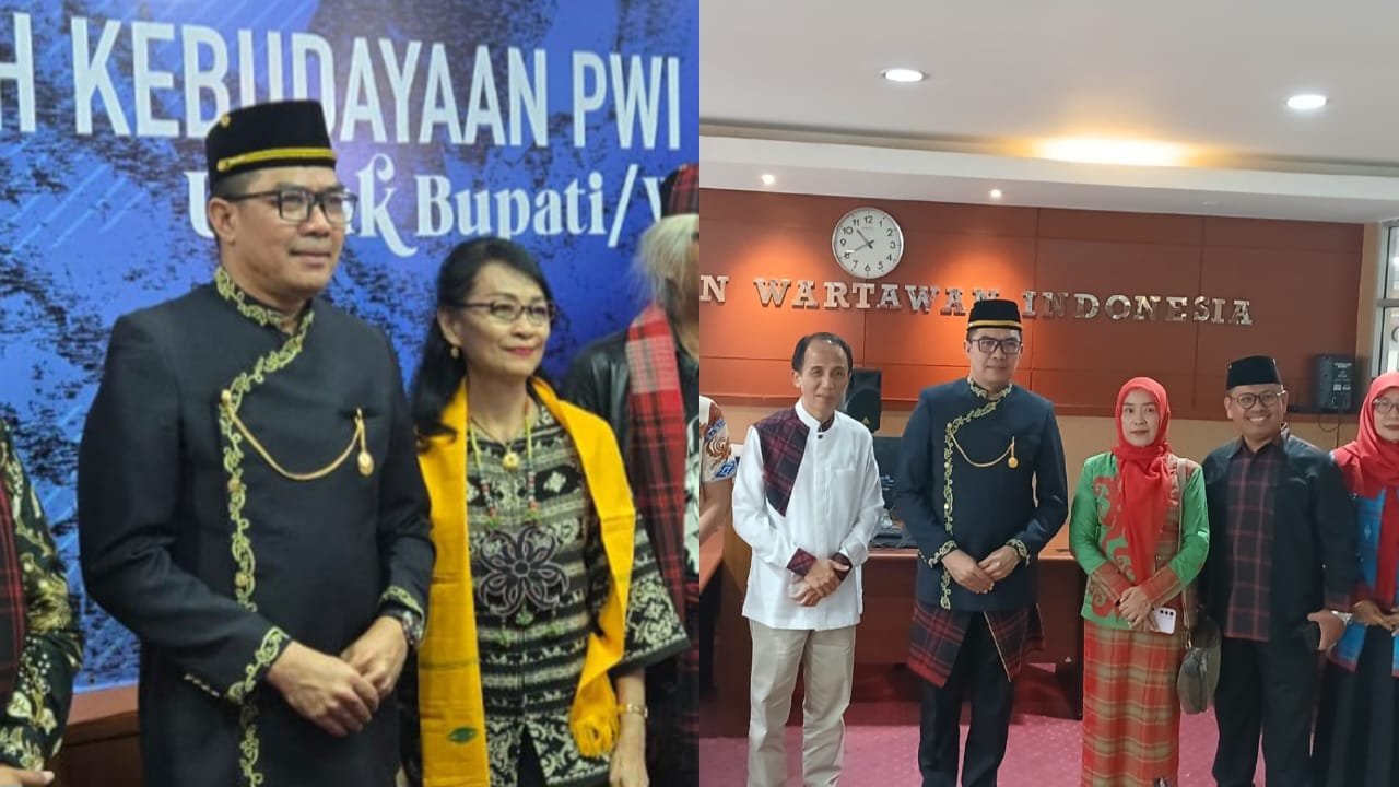 Andi Harun usai presentasikan Sarung Samarinda dan foto para dewan juri Anugerah Kebudayaan Persatuan Wartawan Indonesia (PWI) Pusat Tahun 2026