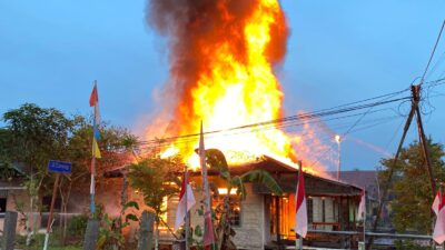Kebakaran Hanguskan Satu Rumah di Sangasanga