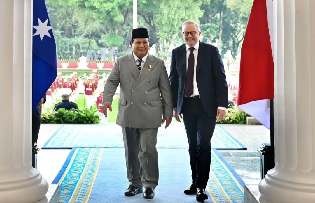 Presiden Prabowo Subianto menerima kunjungan Perdana Menteri Australia Anthony Albanese