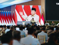 Presiden Prabowo Gelar Rapim TNI-Polri di Istana Merdeka