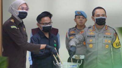 Kapolres Berau, Ridho Tri Putranto saat memimpin pers rilis kasus ungkapan 10 Kg narkoba jenis sabu