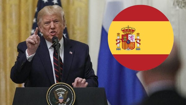Presiden Amerika Serikat, Donald Trump melontarkan ancaman keras kepada Spanyol.