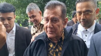 Ketua Umum Pemuda Pancasila, Japto Soerjosoemarno diperiksa KPK