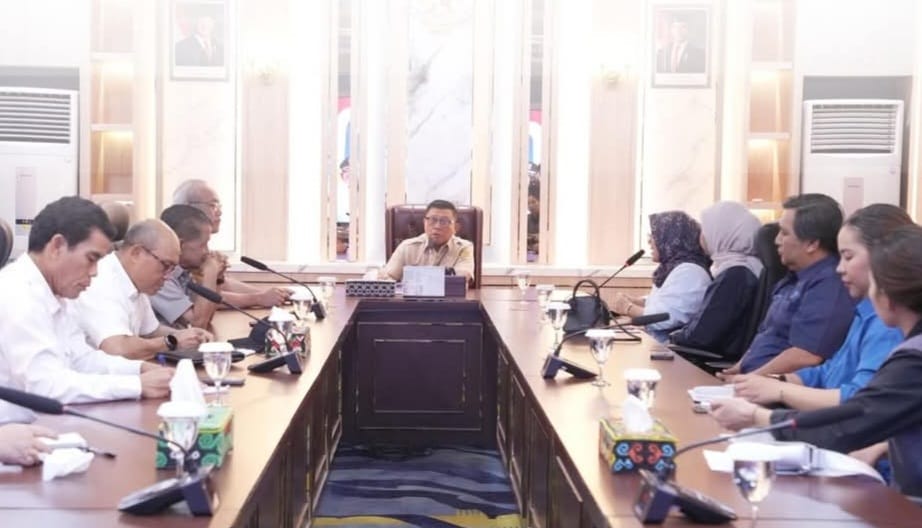 Audiensi yang digelar Wakil Wali Kota Saefuddin Zuhri bersama Komunitas Souvenir Bunga Samarinda (Kosbunda)