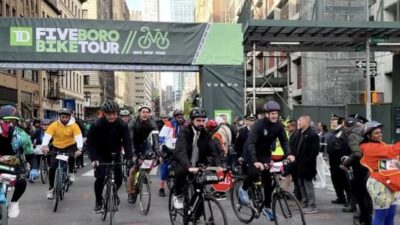 Zohran Mamdani Ikut TD Five Boro Bike Tour Bersama Puluhan Ribu Pesepeda di New York