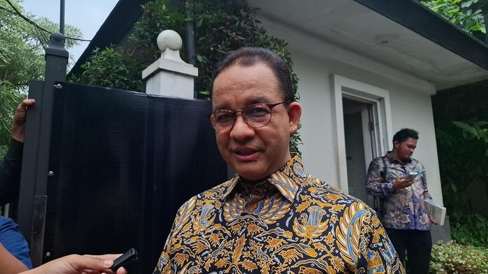 Anies Baswedan hadiri tasyakuran milad ke-84 Jusuf Kalla yang digelar di Jalan Brawijaya, Jakarta Selatan, Sabtu (16/5/2026).
