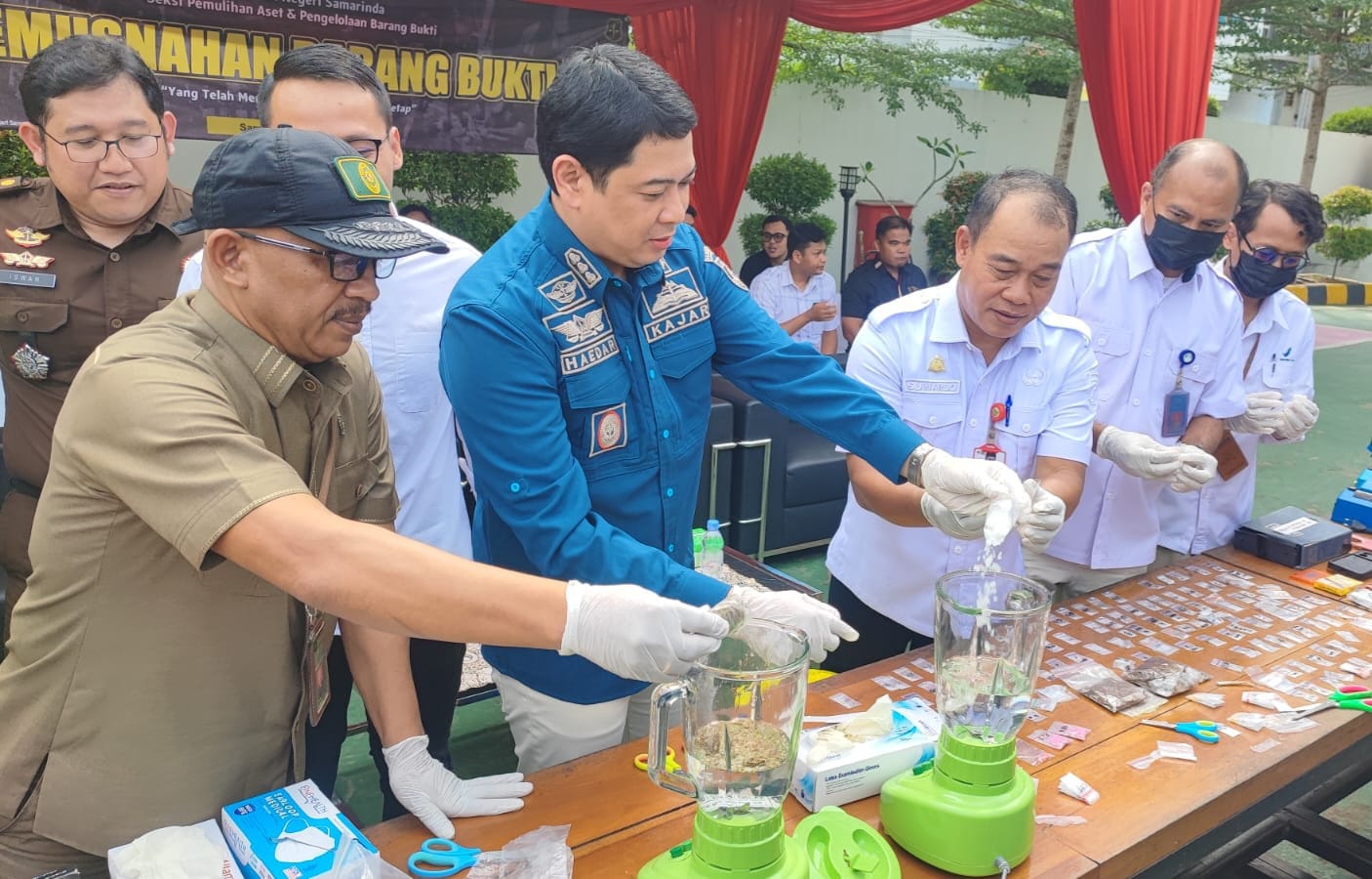 Kejaksaan Negeri Samarinda (Kejari Samarinda) kembali melaksanakan pemusnahan barang bukti