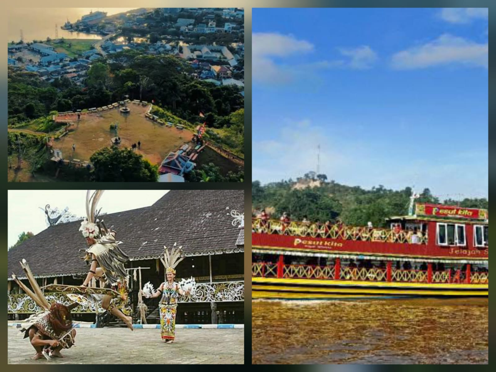 Kolase sejumlah destinasi wisata di Kota Samarinda
