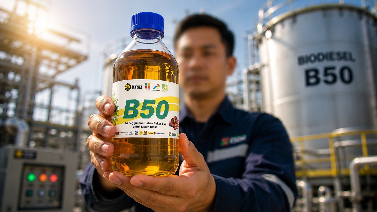 Bahan bakar campuran 50 persen biodiesel (B50)
