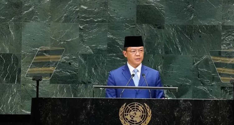 Menteri Luar Negeri RI Sugiono dalam Sidang Umum Perserikatan Bangsa-Bangsa (PBB) di New York, Amerika Serikat, Minggu (27/9/2026). 