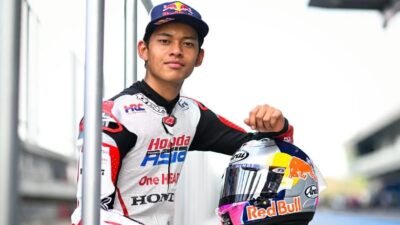 Pembalap Honda Team Asia di keleas Moto3, Veda Ega Pratama