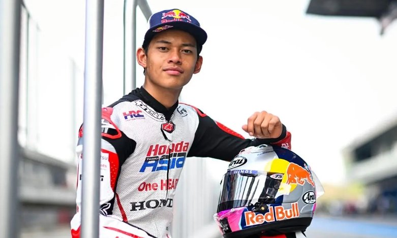 Pembalap Honda Team Asia di keleas Moto3, Veda Ega Pratama